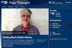 BBC Radio 4’s Four Thought (2020) Stephen Bourne, writer, author, UK
